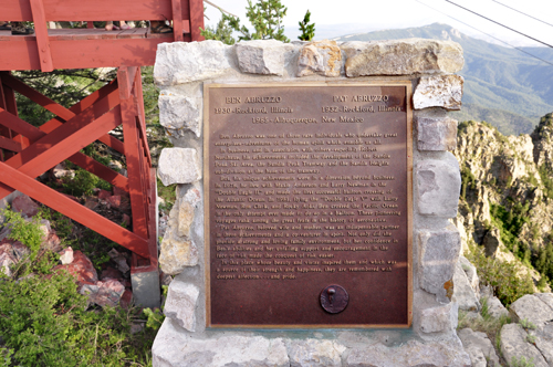 monument on Sandia Peak