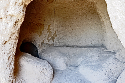 View inside the cave dwellings