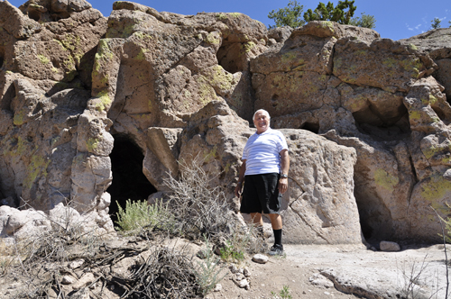 Lee Duquette at the Cliff Dwellings
