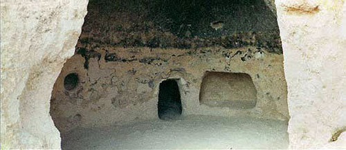 View inside the cave dwellings