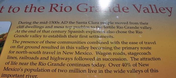 sign about the Rio Grande Valley