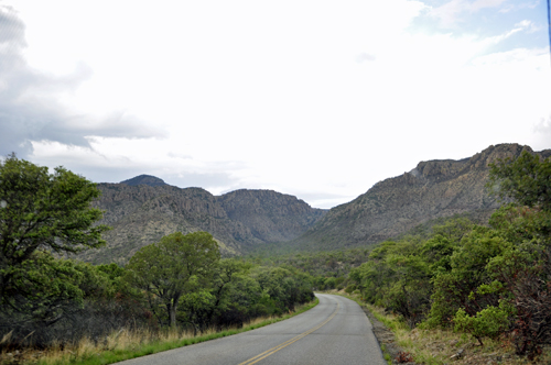 road leading into Chiricahua National Monument Park