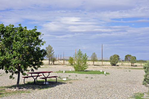 The new yard of the two RV Gypsies in Willcox, Arizona