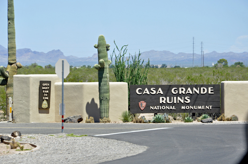 entrance to Casa Grande Ruins National Monument