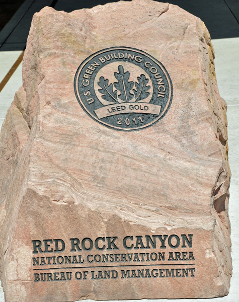 Red Rock Canyon green building notice