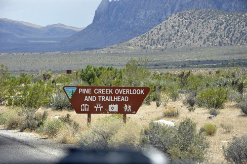 sign: Pine Creek Canyon Overlook