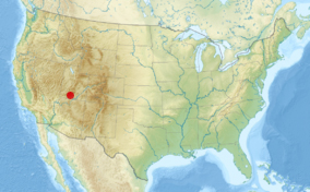 USA map showing location of Red Canyon in Utah