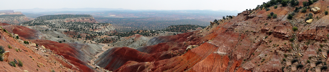panorama scenery on the Grand Staircase-Escalante