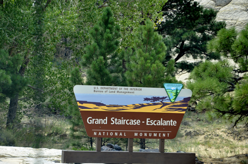sign; Grand Staircase-Escalante National Monument