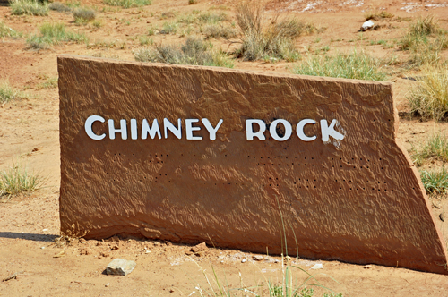 sign: Chimney Rock