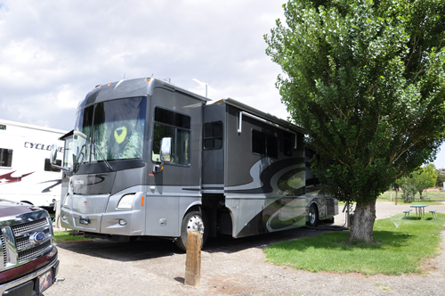the RV of the two RV Gypsies in Utha