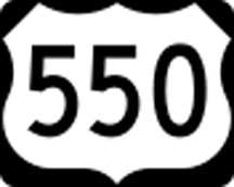sign: highway 550