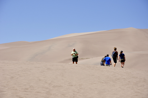 Lee Duquette at Great Sand Dunes National Park on the dunes