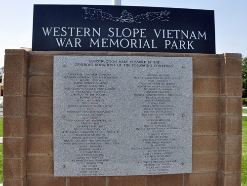 monument: Western Slope Vietnam War Memorial Park