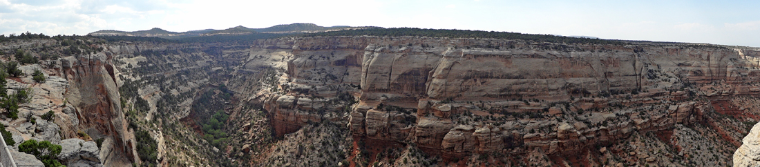 panorama of Red Canyon Overlook at Colorado National Monument