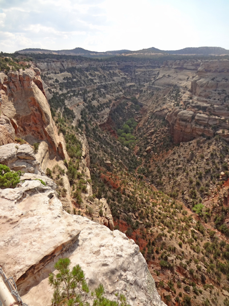 looking down at Red Valley Overlook
