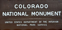 sign: Colorado National Monument