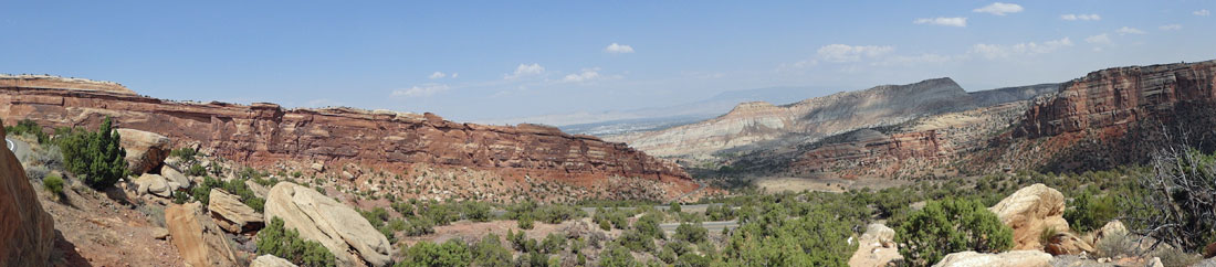 panorama at Colorado National Monument