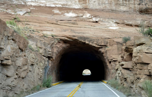 a tunnel at Colorado National Monument