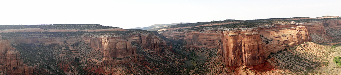 panorama at Ute Canyon Overlook in Colorado National Monument