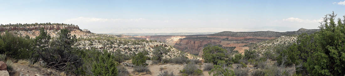 panorama from Artists Point in Colorado National Monument