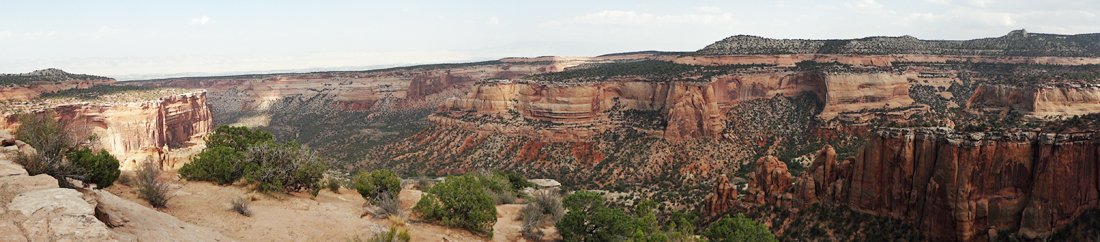 panorama from Artists Point in Colorado National Monument