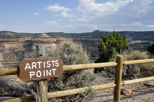 sign: Artists Point