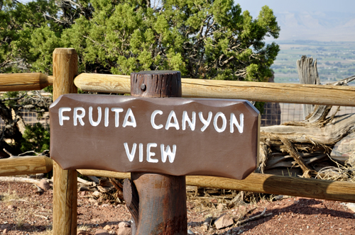 sign: Fruita Canyon View