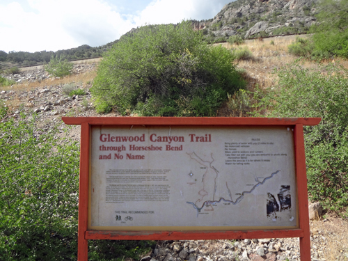 We entered the spectacular Glenwood Canyon trail