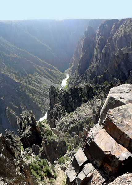 cliffs and the Gunnison River