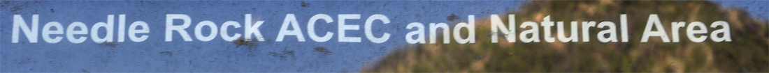 sign: Needle Rock ACEC and Natural Area