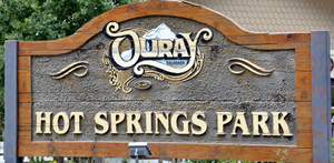sign: Ouray Hot Springs Park