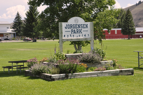 sign Jorgensen Park