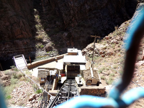 riding the incline railway up the gorge