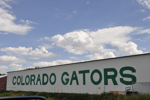 Colorado Gators sign painted on a semi-truck