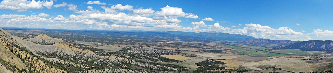 panorama of Mancos Valley from Mancos Valley Overlook