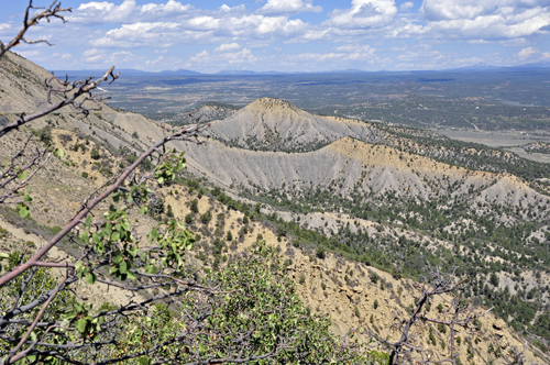 view of cliffs from Mancos Valley Overlook