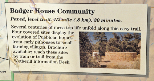 poster about the Badger House Community and trail