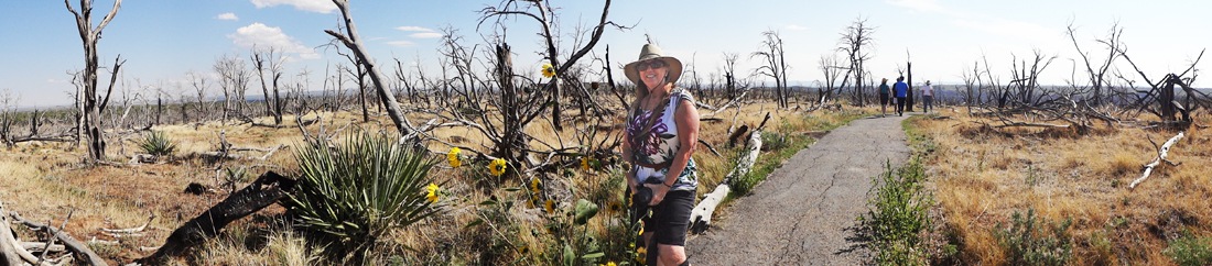 Karen Duquette on the Mesa Top Loop Trail