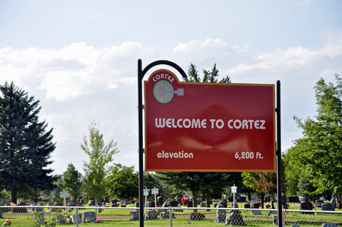 welcome to Cortez sign