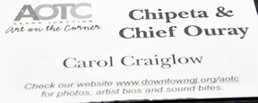 artist sign -  Chipeta & Chief Ouray