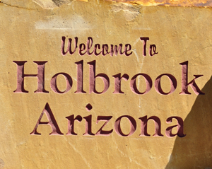 welcome to Holbrook Arizona sign