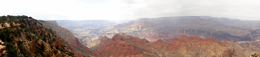 panorama View from the Historical Watchtower at the Grand Canyon
