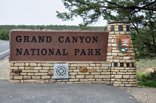 sign: Grand Canyon National Park
