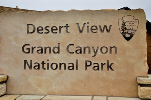 sign: Desert View at Grand Canyon National Park