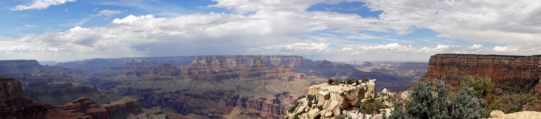 panorama view of the Grand Canyon from Lipan Point