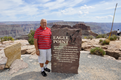 Lee Duquette at Eagle Point in the Grand Canyon