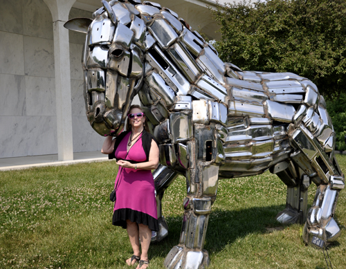 Karen Duquette by the Chrome horse