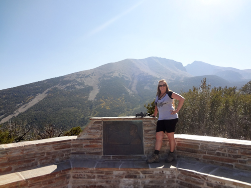 Karen Duquette at Mather Overlook at Great Basin National Park