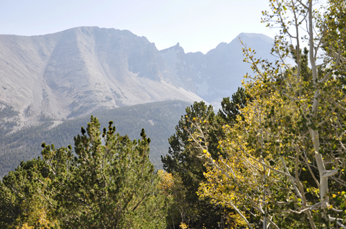 scenery seen from Wheeler Peak Overlook at Great Basin National Par